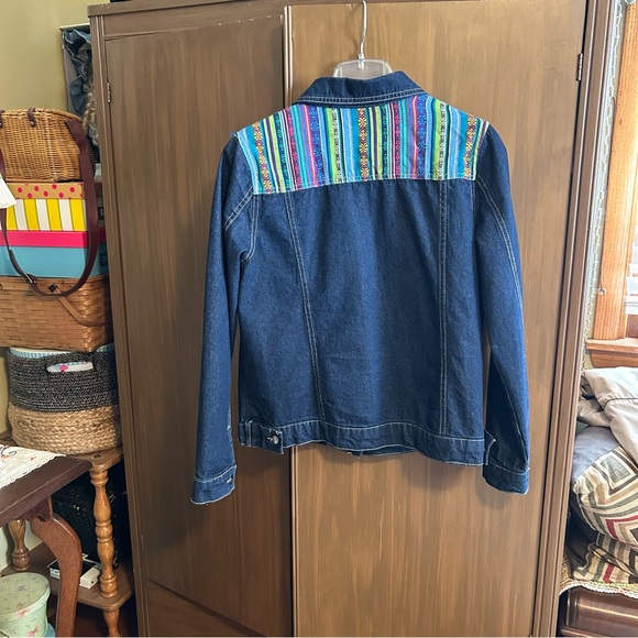 Tantrums Multicolor Striped Denim Jacket - Picture 4 of 5